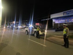 Antisipasi Balap Liar dan Begal Sat Lantas Polres Simalungun Patroli Malam di Jalur Siantar-Parapat